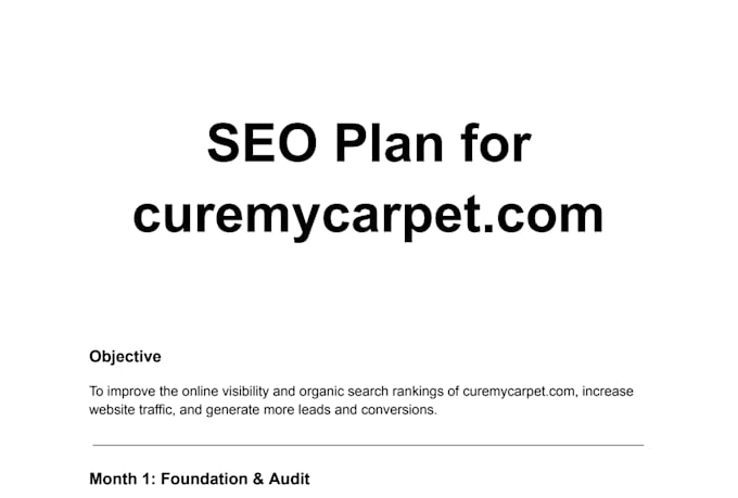 do in depth keyword research and SEO content strategy
